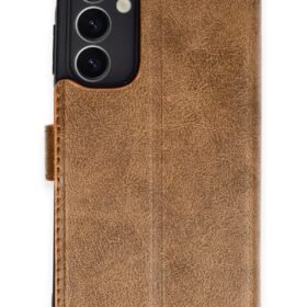 Samsung Galaxy A25 5G Kılıf Trend S Plus Kapaklı Kılıf - Taba-(5796)