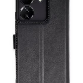 Xiaomi Redmi 13C Kılıf Trend S Plus Kapaklı Kılıf - Siyah-(5796)