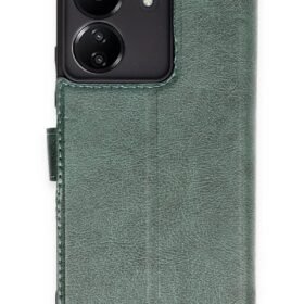 Xiaomi Redmi 13C Kılıf Trend S Plus Kapaklı Kılıf - Yeşil-(5796)