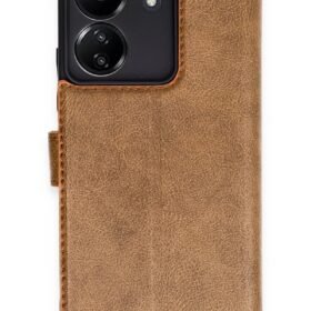 Xiaomi Redmi 13C Kılıf Trend S Plus Kapaklı Kılıf - Taba-(5796)