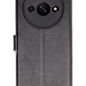 Xiaomi Redmi A3 4G Kılıf Trend S Plus Kapaklı Kılıf - Siyah-(5796)