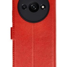 Xiaomi Redmi A3 4G Kılıf Trend S Plus Kapaklı Kılıf - Kırmızı-(5796)