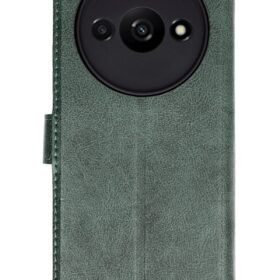 Xiaomi Redmi A3 4G Kılıf Trend S Plus Kapaklı Kılıf - Yeşil-(5796)