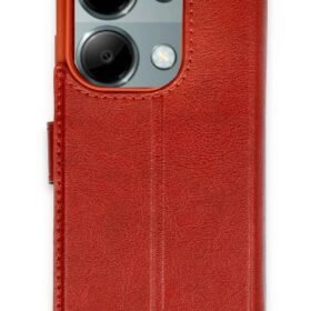 Xiaomi Redmi Note 13 Pro 4G Kılıf Trend S Plus Kapaklı Kılıf - Kırmızı-(5796)