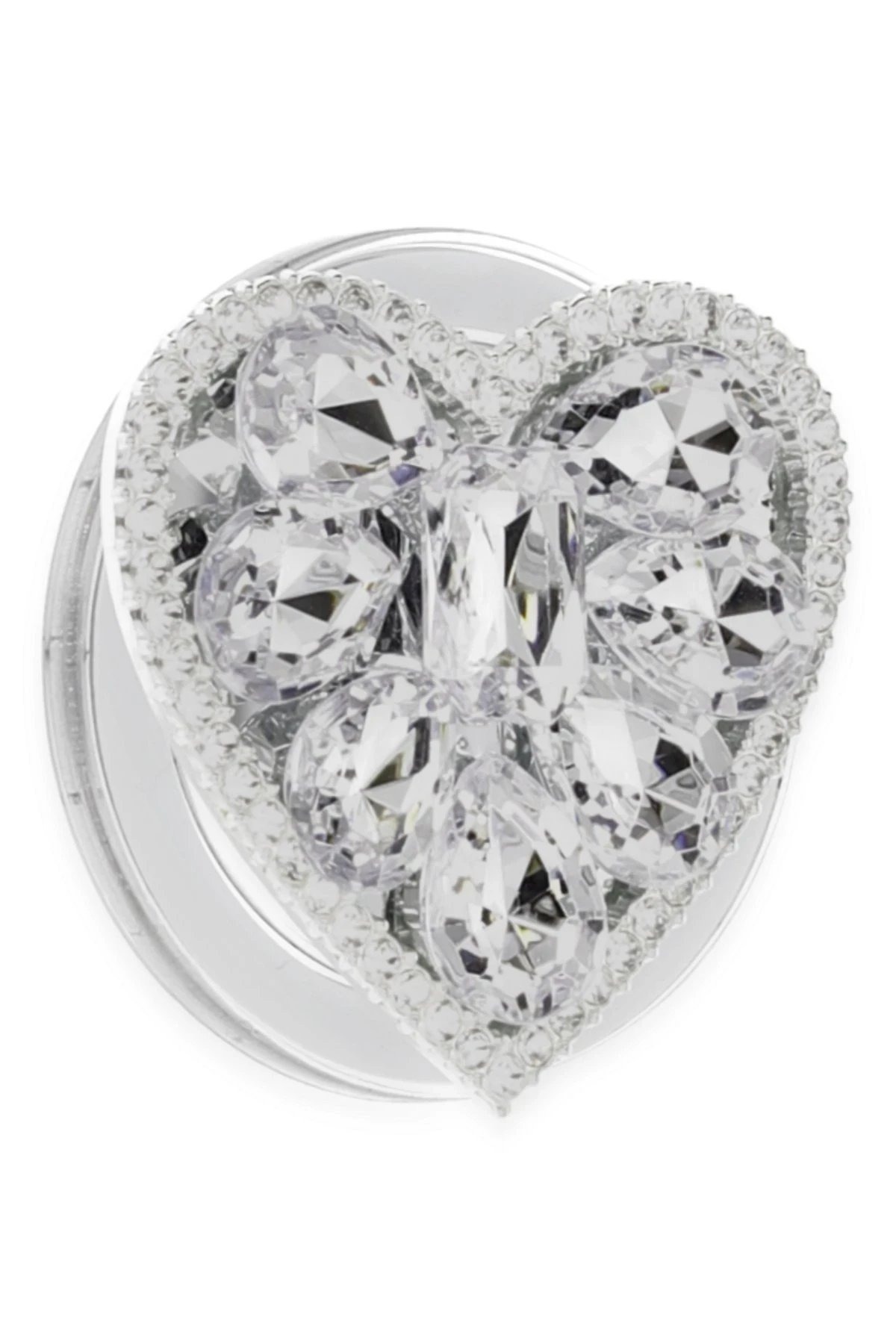 Kickstand Taşlı Magsafe Stand - Beyaz-(5796)