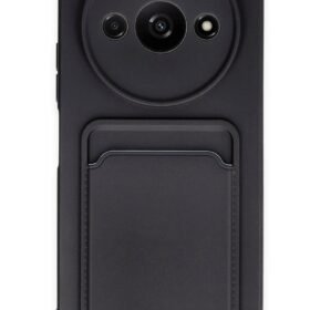 Xiaomi Redmi A3 4G Kılıf Kelvin Kartvizitli Silikon - Siyah-(5796)