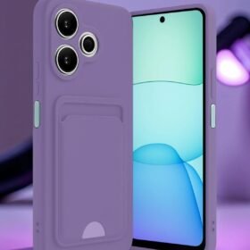 Xiaomi Redmi 13 4G Kılıf Kelvin Kartvizitli Silikon - Koyu Yeşil-(5796)