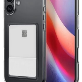 iPhone 16 Kılıf Kart Şeffaf Silikon - Şeffaf-(5796)