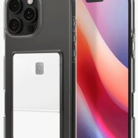 iPhone 16 Pro Max Kılıf Kart Şeffaf Silikon - Şeffaf-(5796)