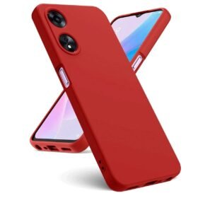 Oppo A38 Kılıf First Silikon - Kırmızı-(5796)