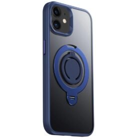 iPhone 12 Avatar 360 Dönen Magsafe Kapak - Lacivert-(5796)