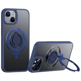 iPhone 15 Avatar 360 Dönen Magsafe Kapak - Lacivert-(5796)