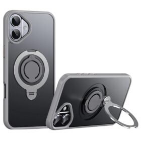 iPhone 16 Avatar 360 Dönen Magsafe Kapak - Titan Gri-(5796)