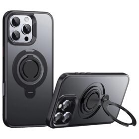 iPhone 16 Pro Max Avatar 360 Dönen Magsafe Kapak - Siyah-(5796)