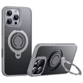 iPhone 16 Pro Max Avatar 360 Dönen Magsafe Kapak - Titan Gri-(5796)