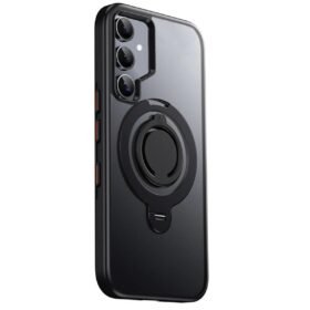 Samsung Galaxy S24 Avatar 360 Dönen Magsafe Kapak - Siyah-(5796)