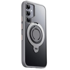 Samsung Galaxy S24 Avatar 360 Dönen Magsafe Kapak - Titan Gri-(5796)