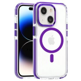 iPhone 14 Bella Magsafe Kapak - Derin Mor-(5796)