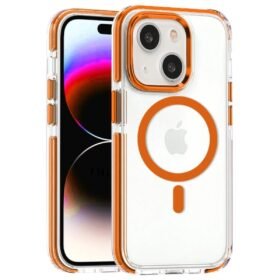 iPhone 14 Bella Magsafe Kapak - Turuncu-(5796)