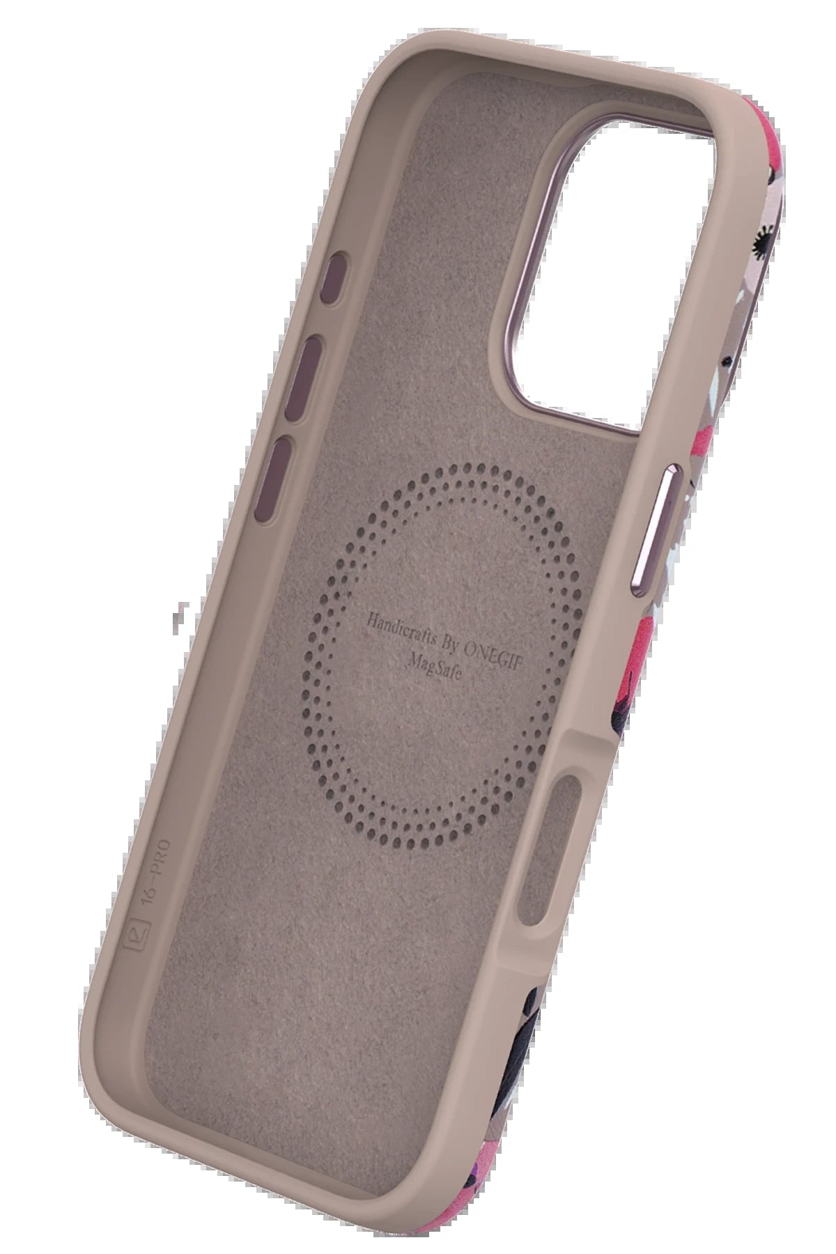 iPhone 15 Plus Flower Series Magsafe Kapak - Beyaz-(5796) - Görsel 2