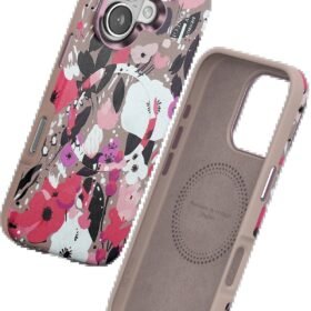 iPhone 16 Flower Series Magsafe Kapak - Pembe-(5796)