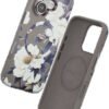 iPhone 16 Flower Series Magsafe Kapak - Gri-(5796)