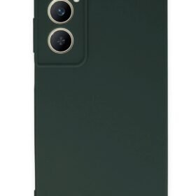Realme C65 Kılıf First Silikon - Koyu Yeşil-(5796)