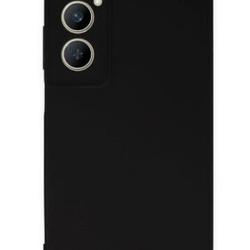 Realme C65 Kılıf First Silikon - Siyah-(5796)