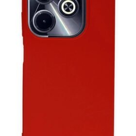 İnfinix Hot 40i Kılıf First Silikon - Kırmızı-(5796)