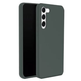 Samsung Galaxy S24 Plus Kılıf First Silikon - Koyu Yeşil-(5796)