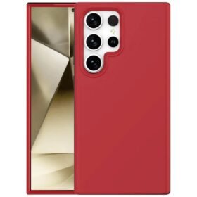 Samsung Galaxy S24 Ultra Kılıf First Silikon - Kırmızı-(5796)