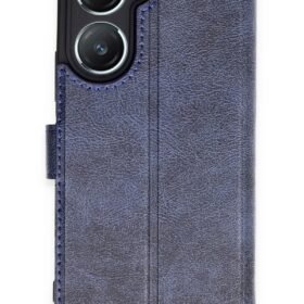 Vivo Y18 Kılıf Trend S Plus Kapaklı Kılıf - Lacivert-(5796)