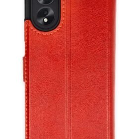 Oppo A38 Kılıf Trend S Plus Kapaklı Kılıf - Kırmızı-(5796)