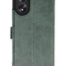 Oppo A38 Kılıf Trend S Plus Kapaklı Kılıf - Yeşil-(5796)