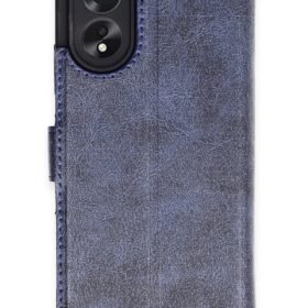 Oppo A38 Kılıf Trend S Plus Kapaklı Kılıf - Lacivert-(5796)