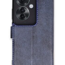 Oppo Reno 11F Kılıf Trend S Plus Kapaklı Kılıf - Lacivert-(5796)