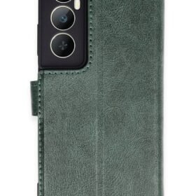 Realme C65 Kılıf Trend S Plus Kapaklı Kılıf - Yeşil-(5796)