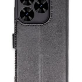 Tecno Spark Go 2024 Kılıf Trend S Plus Kapaklı Kılıf - Siyah-(5796)