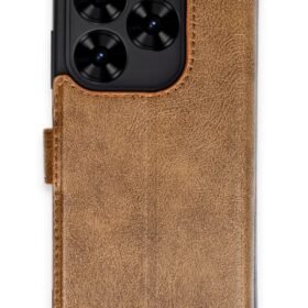 Tecno Spark Go 2024 Kılıf Trend S Plus Kapaklı Kılıf - Taba-(5796)