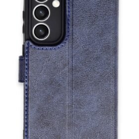 Samsung Galaxy S23 FE Kılıf Trend S Plus Kapaklı Kılıf - Lacivert-(5796)