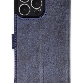 iPhone 16 Pro Max Kılıf Trend S Plus Kapaklı Kılıf - Lacivert-(5796)