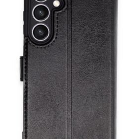 Samsung Galaxy S24 FE Kılıf Trend S Plus Kapaklı Kılıf - Siyah-(5796)