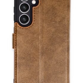 Samsung Galaxy S24 FE Kılıf Trend S Plus Kapaklı Kılıf - Taba-(5796)