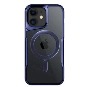 iPhone 11 Kılıf Boyi Magsafe Silikon Kapak - Lacivert-(5796)