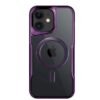 iPhone 11 Kılıf Boyi Magsafe Silikon Kapak - Derin Mor-(5796)