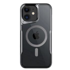 iPhone 12 Kılıf Boyi Magsafe Silikon Kapak - Titan Gri-(5796)