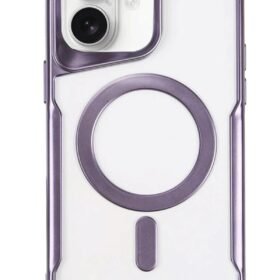 iPhone 16 Kılıf Boyi Magsafe Silikon Kapak - Derin Mor-(5796)