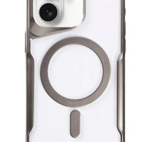 iPhone 16 Plus Kılıf Boyi Magsafe Silikon Kapak - Titan Gri-(5796)