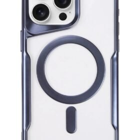 iPhone 16 Pro Max Kılıf Boyi Magsafe Silikon Kapak - Lacivert-(5796)