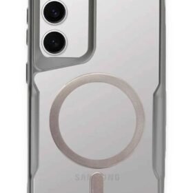 Samsung Galaxy S23 Kılıf Boyi Magsafe Silikon Kapak - Gümüş-(5796)
